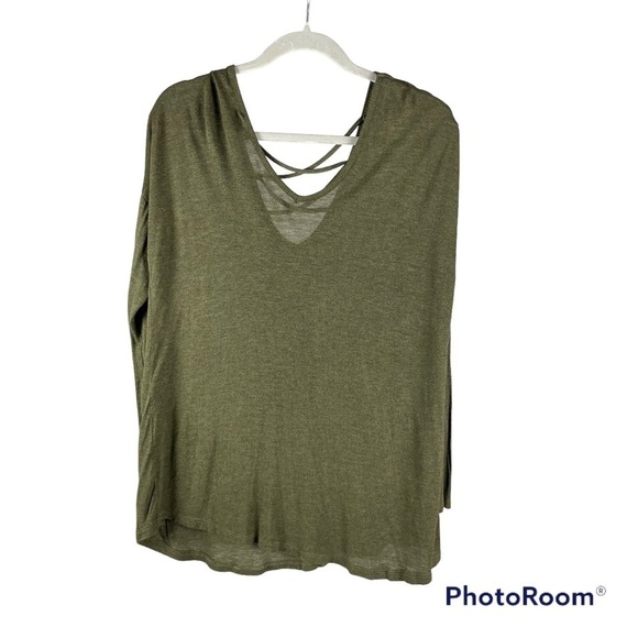 Ultra Flirt Hunter Green Blouse Woman’s Size XL - Picture 2 of 7